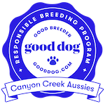 canyon creek good dog badge